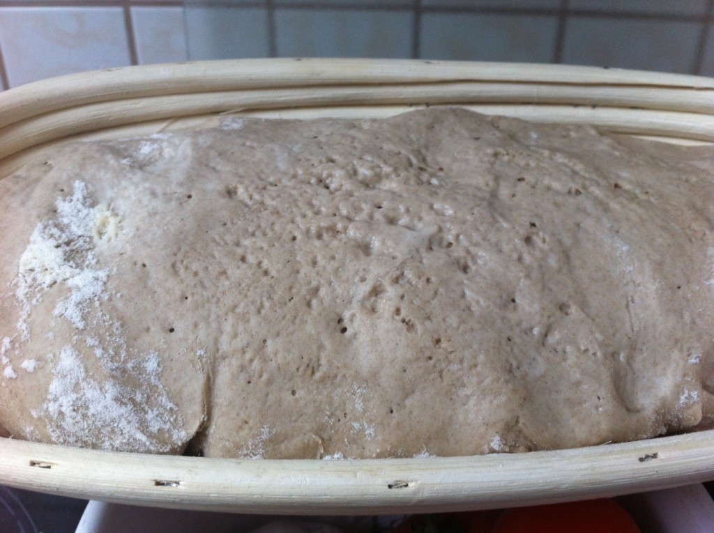 Gärkörbchen mit Teig